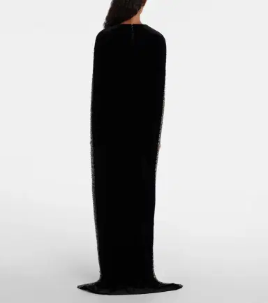 Roland Mouret Caped embellished velvet gown | Thumbnail 4 Roland Mouret Caped embellished velvet gown | Thumbnail 4