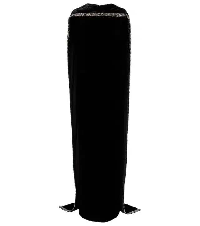 Roland Mouret Caped embellished velvet gown