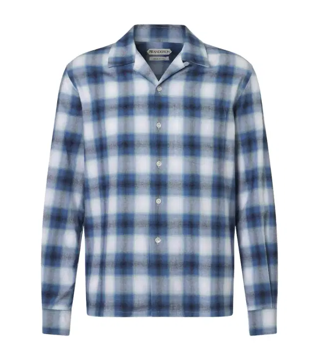 JW Anderson Checked cotton flannel shirt