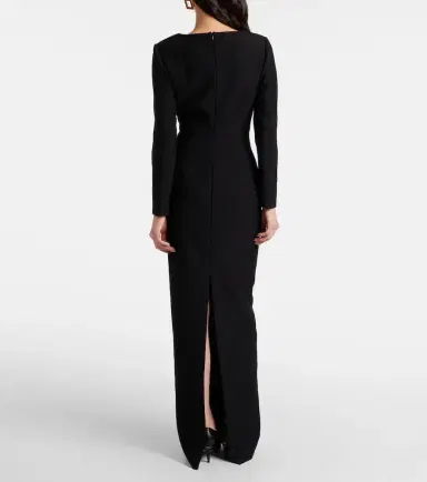 Roland Mouret Floral-appliqué crêpe gown | Thumbnail 5