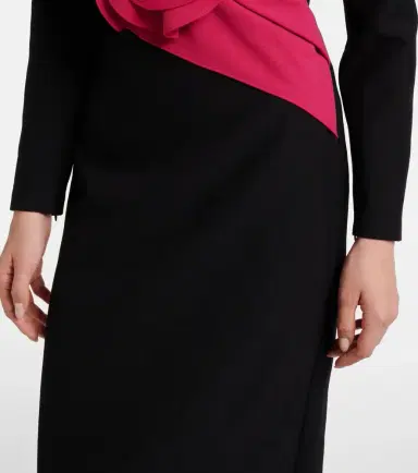 Roland Mouret Floral-appliqué crêpe gown | Thumbnail 6