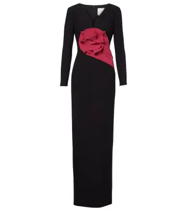 Roland Mouret Floral-appliqué crêpe gown | Thumbnail 1