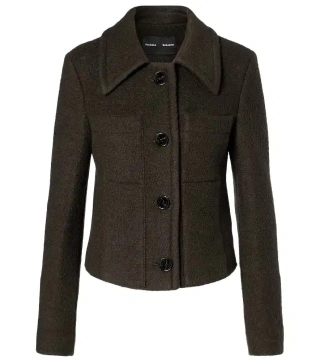 Proenza Schouler Kinsley wool-blend twill bouclé jacket
