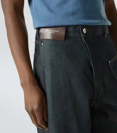 JW Anderson Twisted embroidered cotton wide-leg jeans | Thumbnail 4 JW Anderson Twisted embroidered cotton wide-leg jeans | Thumbnail 4