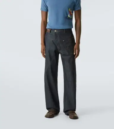 JW Anderson Twisted embroidered cotton wide-leg jeans | Thumbnail 5 JW Anderson Twisted embroidered cotton wide-leg jeans | Thumbnail 5