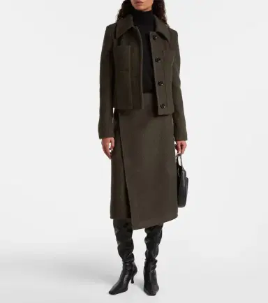 Proenza Schouler Bodhi wool-blend bouclé twill wrap skirt | Thumbnail 5 Proenza Schouler Bodhi wool-blend bouclé twill wrap skirt | Thumbnail 5