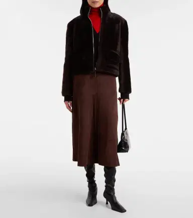 Proenza Schouler White Label Scarlett shearling jacket | Thumbnail 3 Proenza Schouler White Label Scarlett shearling jacket | Thumbnail 3