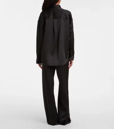 Proenza Schouler Caroline crêpe shirt | Thumbnail 4 Proenza Schouler Caroline crêpe shirt | Thumbnail 4