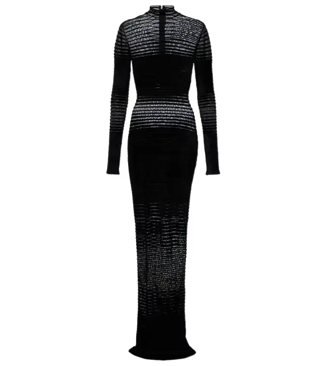 re/edit semi-sheer gown