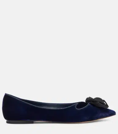 Roger Vivier Rose Vivier velvet ballet flats | Thumbnail 3 Roger Vivier Rose Vivier velvet ballet flats | Thumbnail 3