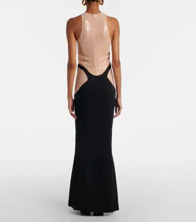 Mugler re/edit sequined crêpe gown | Thumbnail 3 Mugler re/edit sequined crêpe gown | Thumbnail 3