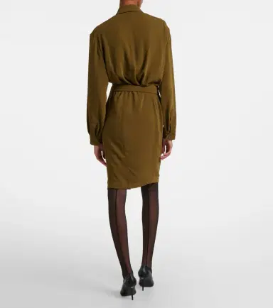 Mugler re/edit Cow-boys crêpe twill shirt dress | Thumbnail 4