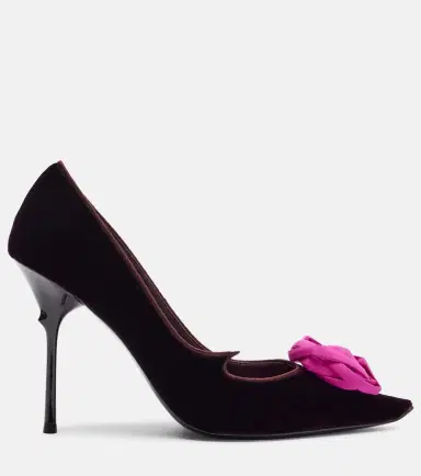 Roger Vivier Rose Vivier 100 floral velvet pumps | Thumbnail 3 Roger Vivier Rose Vivier 100 floral velvet pumps | Thumbnail 3