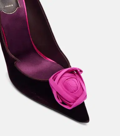 Roger Vivier Rose Vivier 100 floral velvet pumps | Thumbnail 4 Roger Vivier Rose Vivier 100 floral velvet pumps | Thumbnail 4