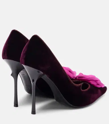 Roger Vivier Rose Vivier 100 floral velvet pumps | Thumbnail 5 Roger Vivier Rose Vivier 100 floral velvet pumps | Thumbnail 5