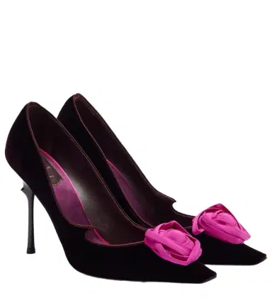 Roger Vivier Rose Vivier 100 floral velvet pumps | Thumbnail 1 Roger Vivier Rose Vivier 100 floral velvet pumps | Thumbnail 1
