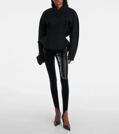 Mugler re/edit high-rise stirrup leggings | Thumbnail 4