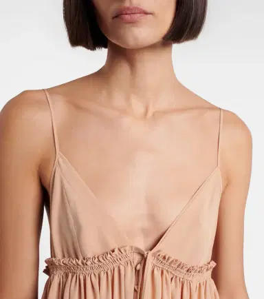Chloe Chloé Silk crêpe minidress | Thumbnail 4