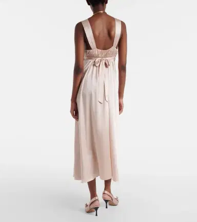 Chloé Chloé Silk midi dress | Thumbnail 5 Chloé Chloé Silk midi dress | Thumbnail 5
