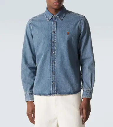 Ami Paris Denim shirt | Thumbnail 3
