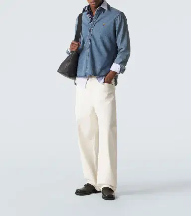 Ami Paris Denim shirt | Thumbnail 5