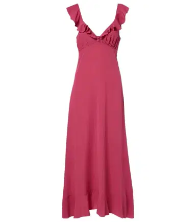 Chloé Chloé Ruffled silk midi dress | Thumbnail 1