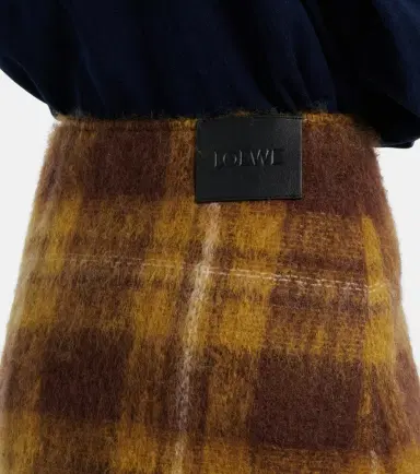 Loewe Checked mohair and wool miniskirt | Thumbnail 5 Loewe Checked mohair and wool miniskirt | Thumbnail 5