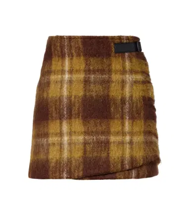 Loewe Checked mohair and wool miniskirt | Thumbnail 1 Loewe Checked mohair and wool miniskirt | Thumbnail 1
