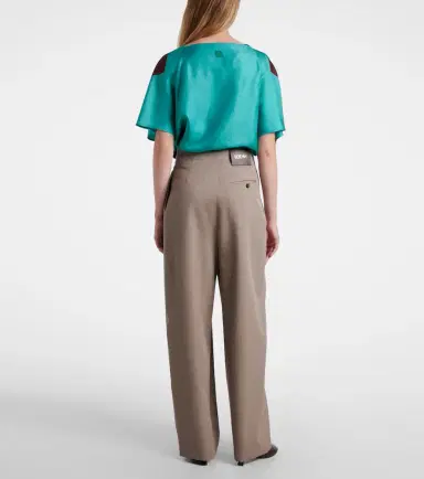 Loewe Gathered wool wide-leg pants | Thumbnail 5 Loewe Gathered wool wide-leg pants | Thumbnail 5