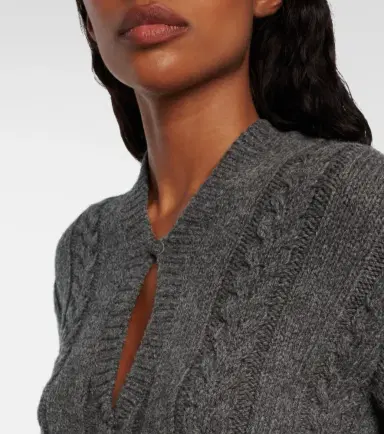 Loewe Cable-knit wool mouliné sweater | Thumbnail 5