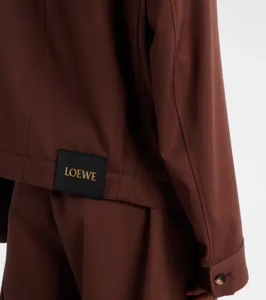 Loewe Belted cotton and silk twill blouson | Thumbnail 3 Loewe Belted cotton and silk twill blouson | Thumbnail 3