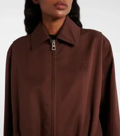 Loewe Belted cotton and silk twill blouson | Thumbnail 6 Loewe Belted cotton and silk twill blouson | Thumbnail 6