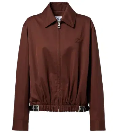 Loewe Belted cotton and silk twill blouson | Thumbnail 1 Loewe Belted cotton and silk twill blouson | Thumbnail 1