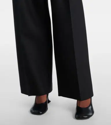 Loewe Gathered wool and silk wide-leg pants | Thumbnail 5 Loewe Gathered wool and silk wide-leg pants | Thumbnail 5