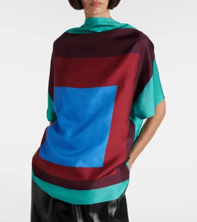 Loewe Printed silk satin top | Thumbnail 3