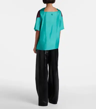 Loewe Printed silk satin top | Thumbnail 4