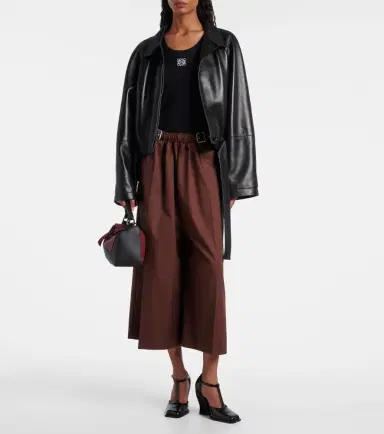 Loewe High-rise cotton and silk culottes | Thumbnail 2 Loewe High-rise cotton and silk culottes | Thumbnail 2