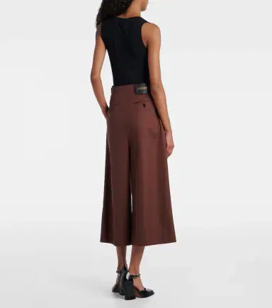 Loewe High-rise cotton and silk culottes | Thumbnail 4 Loewe High-rise cotton and silk culottes | Thumbnail 4