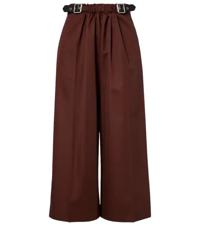 Loewe High-rise cotton and silk culottes