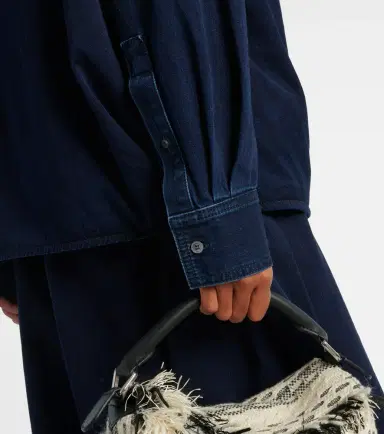 Loewe Draped denim shirt | Thumbnail 2 Loewe Draped denim shirt | Thumbnail 2