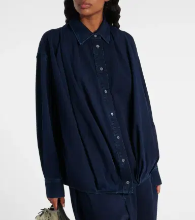 Loewe Draped denim shirt | Thumbnail 6 Loewe Draped denim shirt | Thumbnail 6