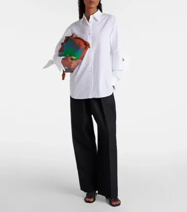 Loewe Layered cotton poplin shirt | Thumbnail 2 Loewe Layered cotton poplin shirt | Thumbnail 2