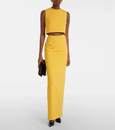 Carolina Herrera Wool-blend crop top | Thumbnail 4