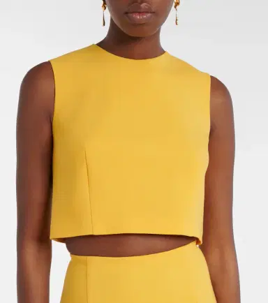 Carolina Herrera Wool-blend crop top | Thumbnail 5