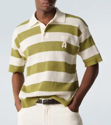 Ami Paris Ami De Caur striped cotton polo shirt | Thumbnail 5 Ami Paris Ami De Caur striped cotton polo shirt | Thumbnail 5