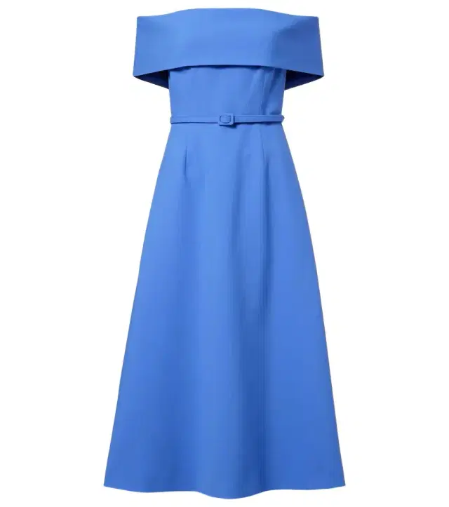 Carolina Herrera Belted wool-blend midi dress
