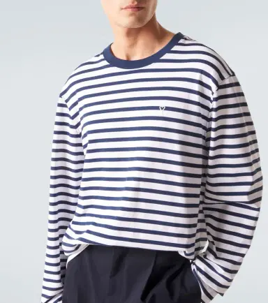 AMI PARIS Striped cotton jersey T-shirt | Thumbnail 2