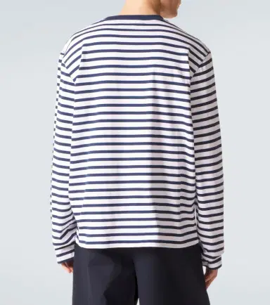 AMI PARIS Striped cotton jersey T-shirt | Thumbnail 3