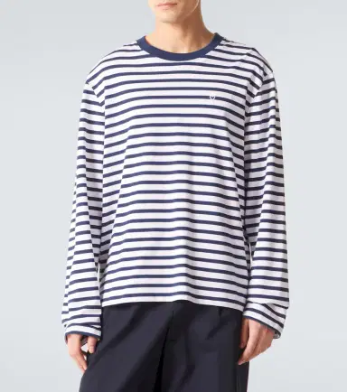 AMI PARIS Striped cotton jersey T-shirt | Thumbnail 5