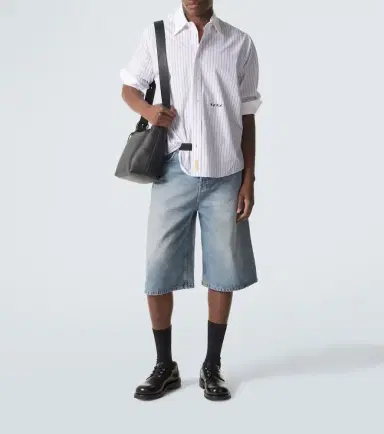 Ami Paris Denim Bermuda shorts | Thumbnail 2